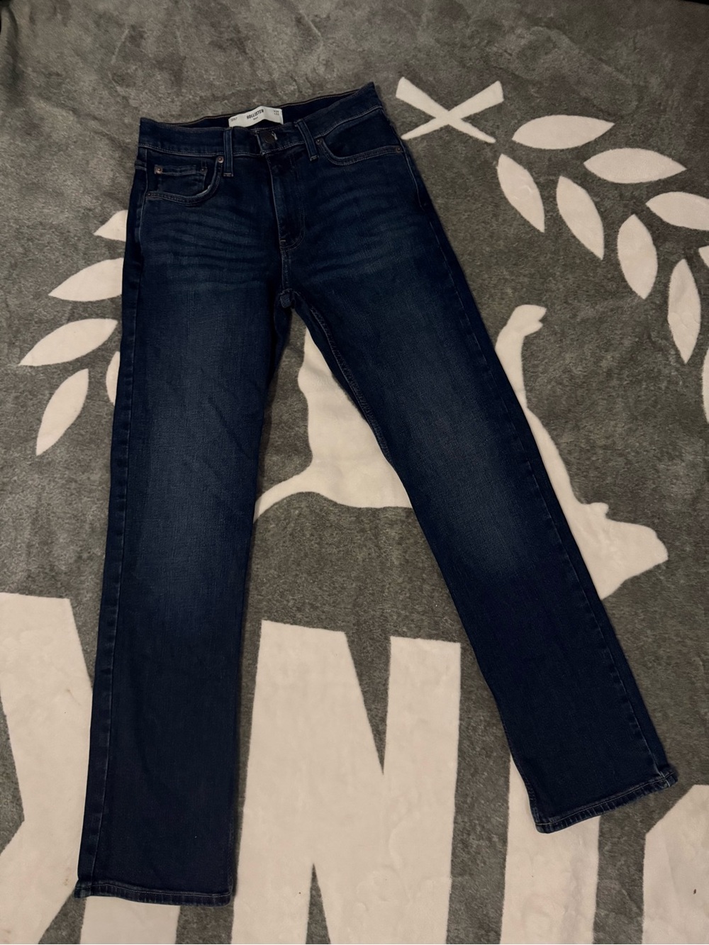 Hollister Men's Dark Indigo Slim Straight Jeans